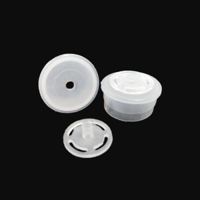 China Non Spill Custom Transparent Cosmetic Inner Lotion Bottle Plastic Inner Hold Cap for sale