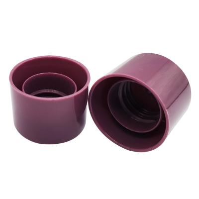 China Wholesale Non Spill Capsules PP 18 Teeth Combination Double Layer Plastic Makeup Caps for sale