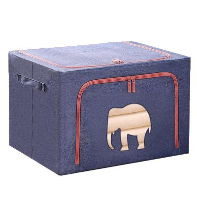 China Household Eco-Friendly Decorative Collapsible Storage Box Folding Clothes Storage Box for sale