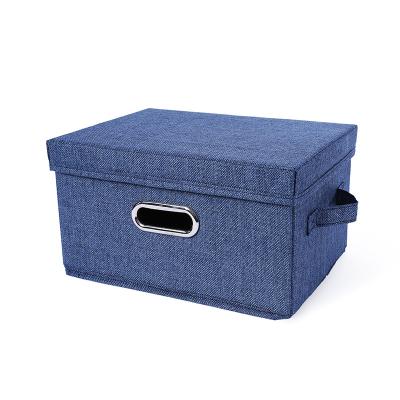 China Large Sustainable Wooden Polyester Cloth Foldables Shoe Storage Box Bin Organizer for sale