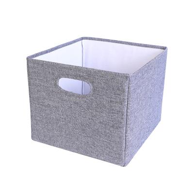 China Sustainable Non Woven Fabric Stackable Collapsible Clothes Cube Storage Box In Home for sale