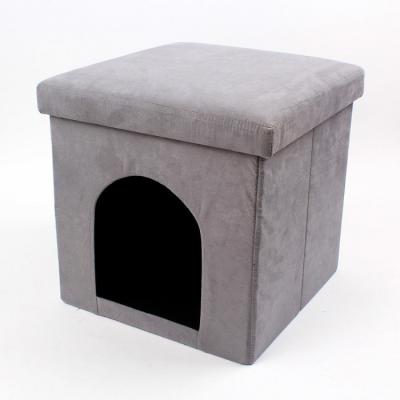 China stool home & Foldable Ottoman Pet House Dog Leather With Lid for sale