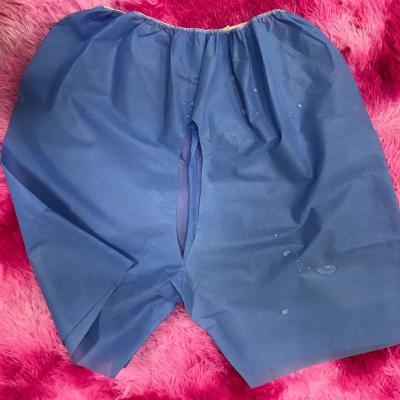 China Waterproof Nonwoven Disposable SMS Panty Colonoscopy Short Pants For Disposable Patient Shorts/Hospital Examination Colonoscopy Examination Pants for sale