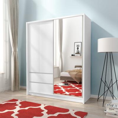 China Convertible Modern MDF 3 Door Cheap Bedroom Wardrobe / Closet Corner Design for sale