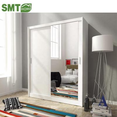 China Modern Design Customized Foldable Bedroom Closet Wardrobe With Mirror for sale