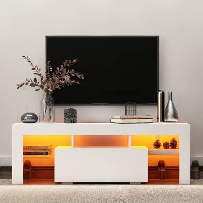 China (Other)Adjustable Modern Living Room TV Wall Unit Led Long High Modern Corner TV Stand For 72 Inch Black Wooden TV Furniture Wall Mount for sale