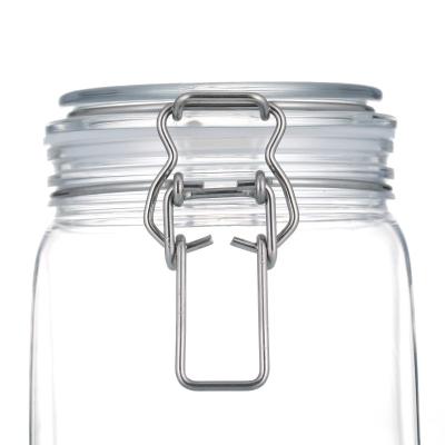 China Storage Wholesale Food Plastic Jars With Seal 500ml 1.5 Liter Plastic Food Jar Container for sale