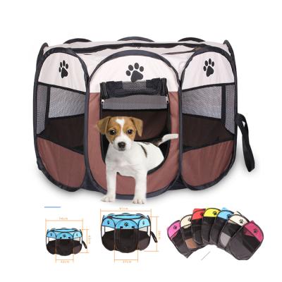 China Sustainable Foldable Pet Playpen Portable Playground For Dogs And Cats for sale