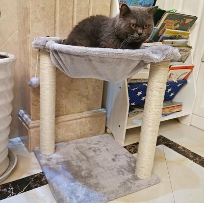 China Kattenboom Viable Grijs Large Cat Hammock Bed Cat House Sisal for sale