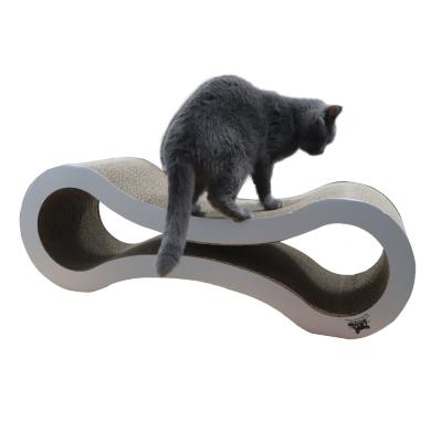 China Wholesale Cat Scratching Board Corrugated Paper Cardboard Cat Scratcher Viable for sale