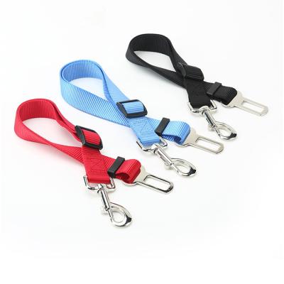 China High Quality Amazon Best Pet Belt Viable Adjustable Dog Leash Nylon Car Seat Belt for sale