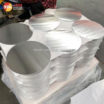 China Aluminium kookgerei Gebruik 1050 1060 3003 schijf schijf Aluminium spirt schijf cirkel Te koop