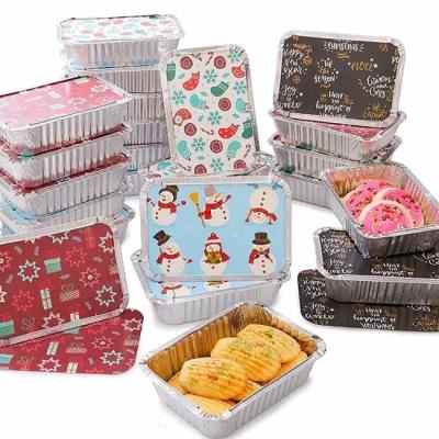 China 200 + Groottes Aluminiumfolie Voedselverpakking Opbergcontainer Aluminium Lunchbox Te koop