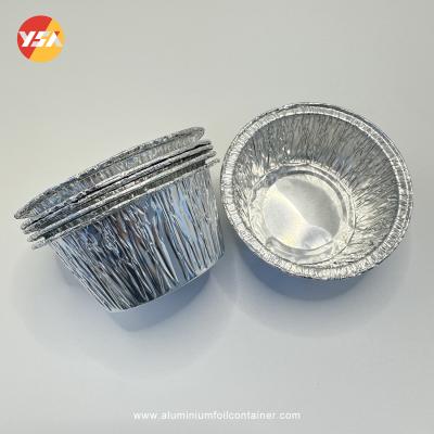 China Foil Ramekins Round Foil Pans Microwave Oven Smooth Wall For Foil Tray for sale