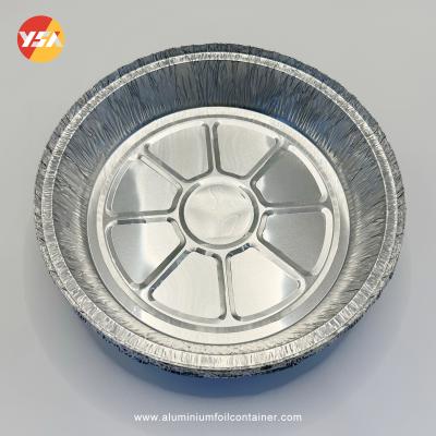 Chine 1L Round Aluminum Pans Shallow Aluminium Foil Pan Round Container Tray à vendre