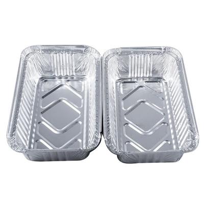 China 6.8 Oz Rectangular Mini Cup Disposable Aluminum Foil Cake Loaf Pan for sale