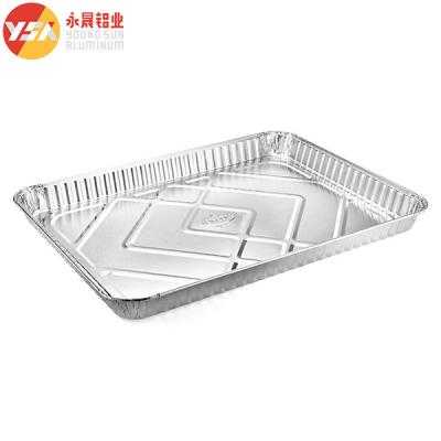 China Half Sheet Cake Pan Aluminum Trays 1 2 Sheet Cake Pan Disposable Baking Pan for sale