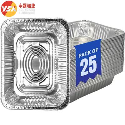 China Aluminum Disposable Tray Aluminum Foil Plate Oblong Round Square Shape for sale