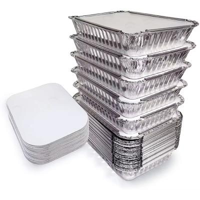 Cina Barbecue Disposable Barbecue Takeaway Foil Pans Tin Box Barbecue Aluminum Foil Lunch Box in vendita