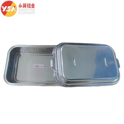 China 280ml 300ml Airline Aluminum Foil Catering Contianer Oblong Oven-Safe for sale