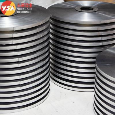 China AL PET Cable Aluminum Single Silver Wrapping Laminated Film Coil Strip for sale