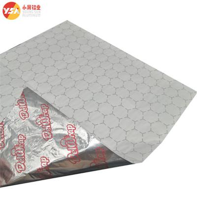 China Aluminum Foil Honeycomb Greaseproof Paper Burger Wrapping Sheets For Sandwich for sale