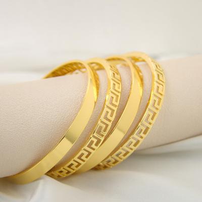 China CLASSIC Design Classic Bracelet Set Arab Islamic Muslim 18k Gold Plated Bracelet For Women for sale