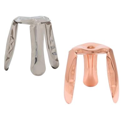 China Creative Modern Stool Display Balloon Stainless Steel Decorative Stool Art Stool for sale