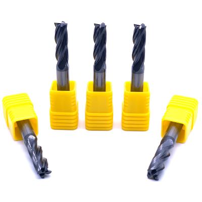 China New Model Quality Assurance Manufacture 4 Flute Carbide Solid Carbide Milling Cutter CNC End Mill For Stainless Steel for sale