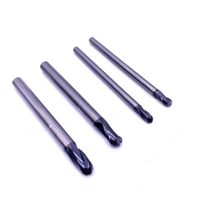 China CNC Process Factory Outlet Processed By Walter 2 Flute Tungsten Carbide Ball Nose Solid Carbide End Mill Cutter for sale