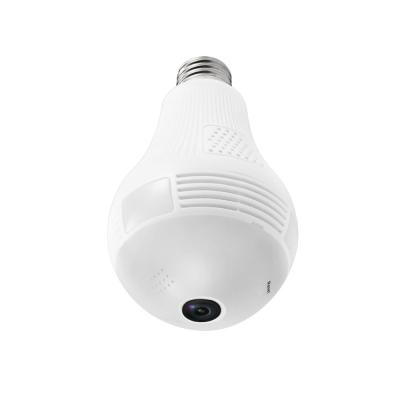 China Human Motion Tracking Wireless Light Bulb Camera 360 Degree Wifi 1080p Fisheye IP Security Surveillance Lamp CCTV Camera With Night Vision for sale