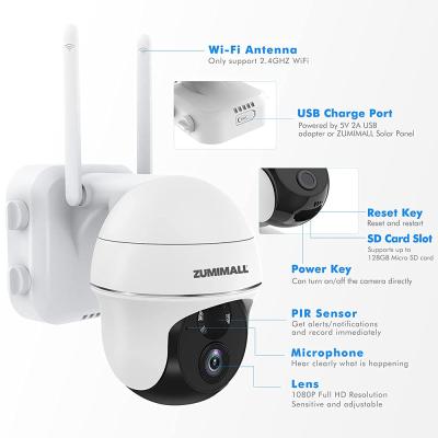 China Zumimall Hot Sale HD 1080P CCTV Security Mini Wireless Wifi IP Human Tracking Smart Camera Four Prevention Function for sale