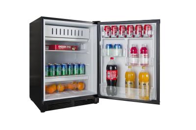 China Black Under Counter Mini Fridge , Compact Fridge Freezer Large Volume Storage for sale