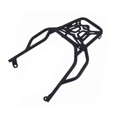 China Carbon steel Motorcycle accessories for modified parts split line 125 rear rack motorcycle luggage rack for sale