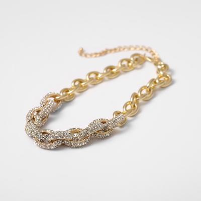 China Hip Hop Hip Hop, Bling, Cuban 925 Silver Gold Plated 18k Zircon Link Chain For Women And Men for sale