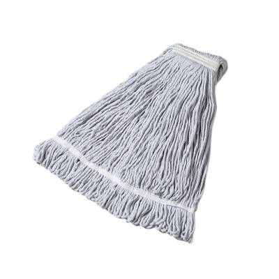 China Viable Brands Custom Industrial Floor Duster 400g Wet Cleaning Cotton Mop Replacement Head Refill for sale