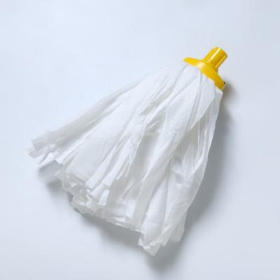 China Sustainable Recyclable Non Woven Fabric Easy Clean Rotating Mop Head for sale