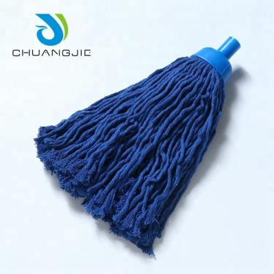 China Sustainable Household Custom Industrial Wet Floor Cotton/Polyester Broom Cleaning Head For Wholesale for sale