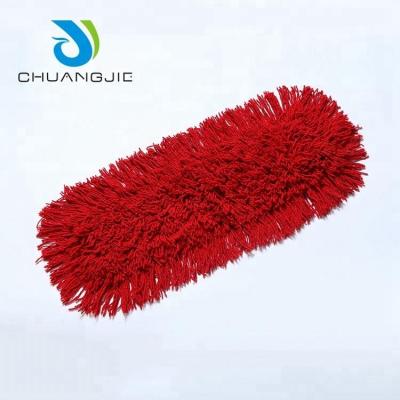 China Viable Replacement Professional Commercial Flat Polyester Floor Wet Mop Head for sale