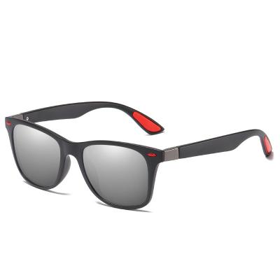 China 10 Years Experience High Quality Cheap New Fashion Lightweight PC Frame TAC Leaf Men Outdoor Sunglasses for sale