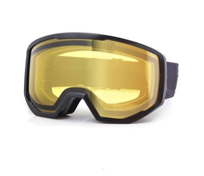 China High Quality Low Price Fog Light Supplier Gold Black Ski Goggles for sale