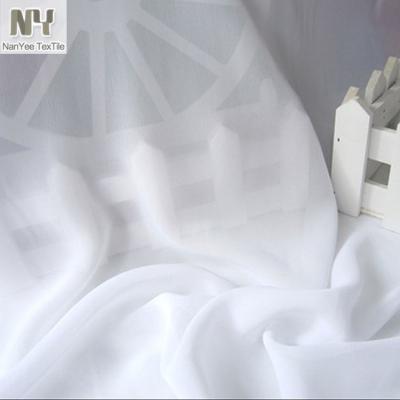 China Nanyee Chiffon Textile Light Bright White Wedding Decoration Fabric Shrink-Resistant for sale