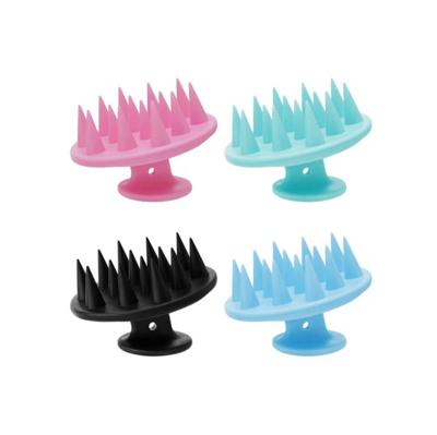 China Wholesale Comfortable Waterproof Silicone Hair Scalp Shampoo Hair Scalp Massager Comb Head Scalp Massage Brush for sale