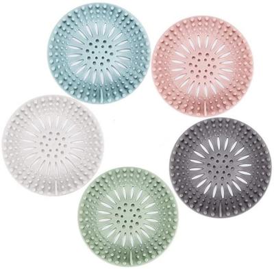 China Durable Plastic Hair Catcher Pet Cover Drain Cover Bathtub Shower Stay Bathroom Hair Stopper For Bathroom for sale