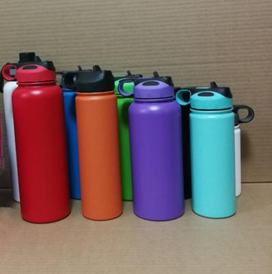 China Custom Thermal Sport PORTABLE 500Ml 750Ml 32Oz Thermos Flasks Stainless Steel Drinkware Straw Water Bottle Logo Double Wall Vaccum Insulated for sale