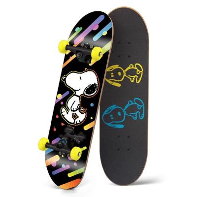 China Professional Skateboard Lete Double Kick Skateboard SkaSkateboards 31 Inch Count Board 7 Layers Maple Deck Skateboard For Kids Beginners for sale