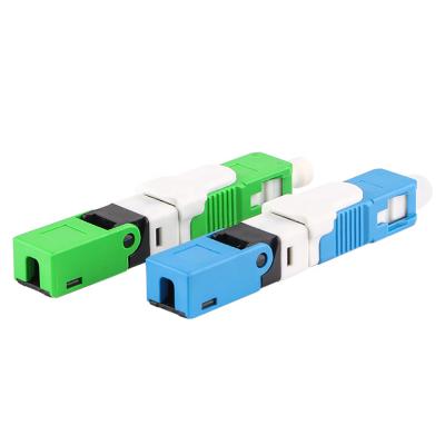 China FTTH ESC250D Fiber Optic Connector SC APC Assembly Connector Factory Price Fast Quick Adapter for sale