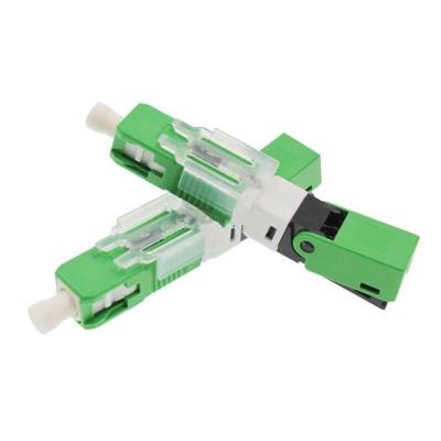 China Low Loss FTTH SC APC Fiber Optic Fast Connector SC Quick Connector Drop Cable Assembly Tools for sale