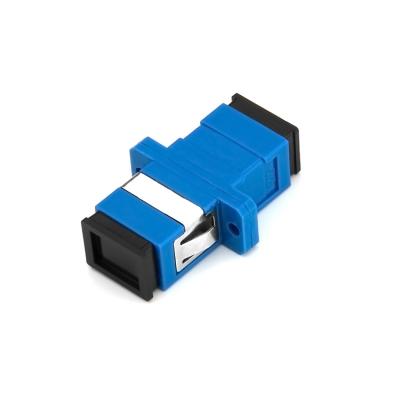 China Premium Durable Material FTTH Clamp SC To Duplex Standard SC UPC Optical Fiber Adapter for sale