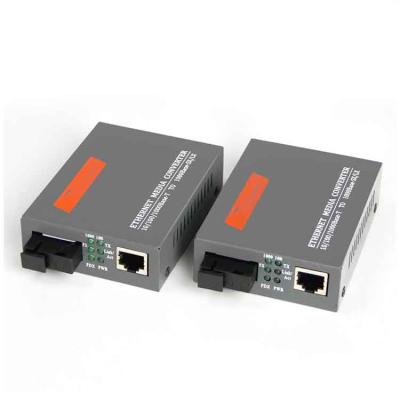 China FTTH Fiber Optic Media Converter GS-03AB Single Mode Single Mode Fiber 3KM 10/100/1000M Factory Price One Pair for sale